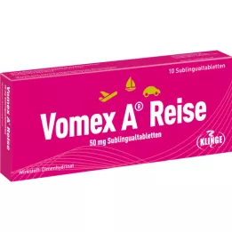 VOMEX A Reise 50 mg sublinguale tabletter, 10 stk
