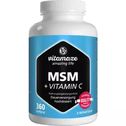 MSM HOCHDOSIERT+Vitamin C-kapsler, 360 kapsler