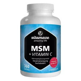 MSM HOCHDOSIERT+Vitamin C-kapsler, 360 kapsler