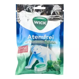 WICK Åndfri eukalyptusbolcher uden sukkerpose, 72 g