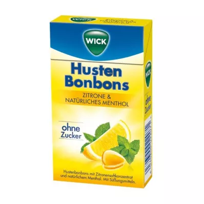WICK Citron &amp; naturlige mentholbolsjer uden sukker Clickbox, 46 g