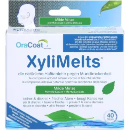 ORACOAT XyliMelts klæbetabletter mild mint, 40 stk