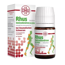 RHUS TOXICODENDRON D 6 tabletter mod reumatiske smerter, 80 stk