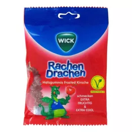 WICK RachenDrachen tyggegummi kirsebær, 75 g