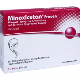 MINOXICUTAN Kvinder 20 mg/ml spray, 3X60 ml