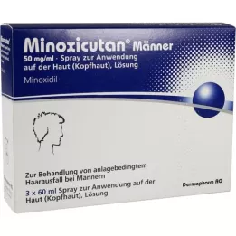 MINOXICUTAN Men 50 mg/ml spray, 3X60 ml