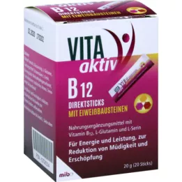 VITA AKTIV B12 direkte sticks med proteinbyggesten, 20 stk