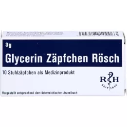 GLYCERIN ZÄPFCHEN Rösch 3 g mod forstoppelse, 10 stk