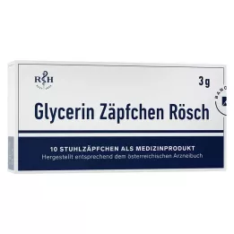 GLYCERIN ZÄPFCHEN Rösch 3 g mod forstoppelse, 10 stk