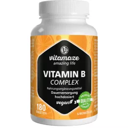 VITAMIN B COMPLEX veganske højdosistabletter, 180 stk
