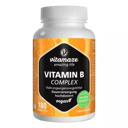 VITAMIN B COMPLEX veganske højdosistabletter, 180 stk