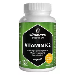 VITAMIN K2 200 μg veganske højdosistabletter, 180 stk
