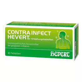 CONTRAINFECT Hevert forkølelsestabletter, 40 stk