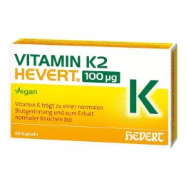 VITAMIN K2 HEVERT 100 μg kapsler, 60 stk