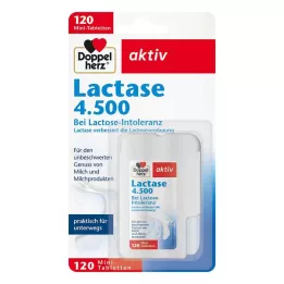 DOPPELHERZ Laktase 4.500 tabletter, 120 kapsler