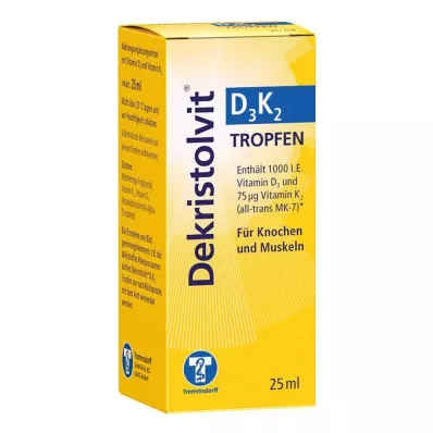 DEKRISTOLVIT D3K2-dråber, 25 ml
