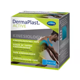 DERMAPLAST Aktiv kinesiologitape 5 cmx5 m blå, 1 stk