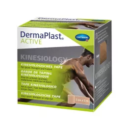 DERMAPLAST Aktiv kinesiologitape 5 cmx5 m beige, 1 stk