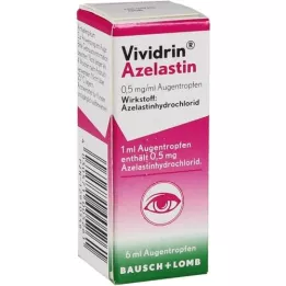 VIVIDRIN Azelastin 0,5 mg/ml øjendråber, 6 ml