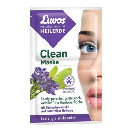 LUVOS Healing clay clean mask naturkosmetik, 2X7,5 ml