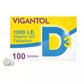 VIGANTOL 1.000 I.U. vitamin D3-tabletter, 100 stk