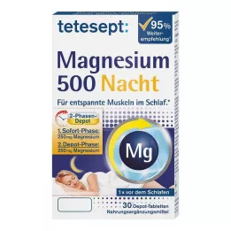TETESEPT Magnesium 500 nat-tabletter, 30 kapsler