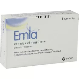 EMLA 25 mg/g + 25 mg/g creme + 2 Tegaderm plastre, 5 g