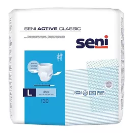 SENI Active Classic inkontinensslips til engangsbrug L, 30 stk