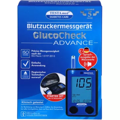 TESTAMED GlucoCheck Advance Star. kit mg/dl mmol/l, 1 stk