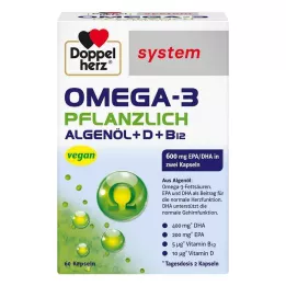 DOPPELHERZ Omega-3 urte system kapsler, 60 kapsler