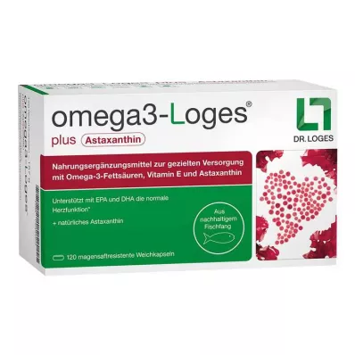 Omega 3-Loges plus kapsler, 120 stk Omega 3-Loges plus kapsler, 120 stk