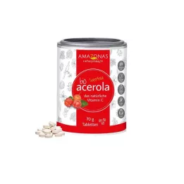 ACEROLA 100% økologisk naturlig C-vitamin sugetablet, 70 g
