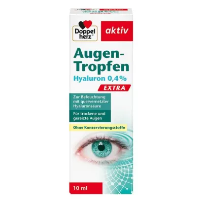 DOPPELHERZ Øjendråber Hyaluron 0,4% Extra, 10 ml