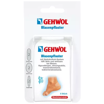 GEHWOL Assorterede blisterplastre, 6 stk