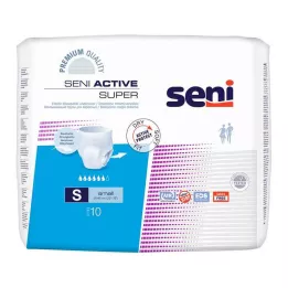 SENI Active Super inkontinensslips til engangsbrug S, 10 stk