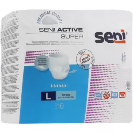 SENI Active Super inkontinenstrusser til engangsbrug L, 10 stk