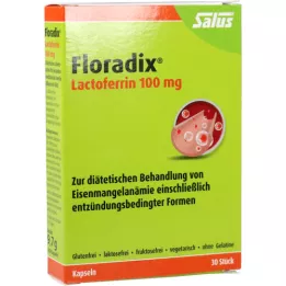 FLORADIX Lactoferrin 100 mg kapsler, 30 stk