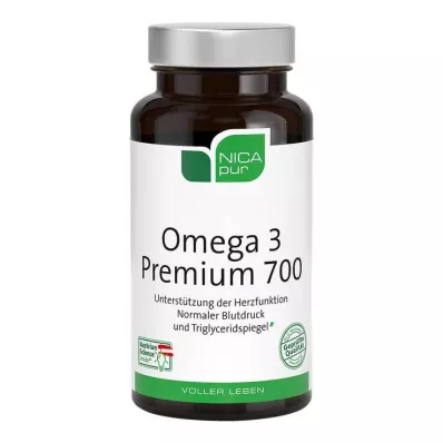NICAPUR Omega-3 Premium 700 kapsler, 60 kapsler