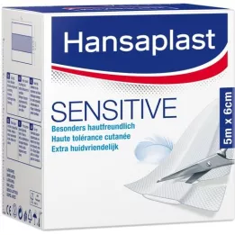 HANSAPLAST Sensitive plastre 6 cmx5 m rulle, 1 stk