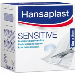 HANSAPLAST Sensitive plastre 8 cmx5 m rulle, 1 stk