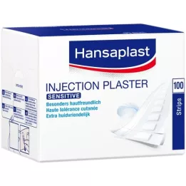 HANSAPLAST Sensitive injektionsplaster 1,9x4 cm, 100 stk