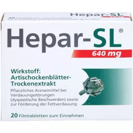 HEPAR-SL 640 mg filmovertrukne tabletter, 20 stk