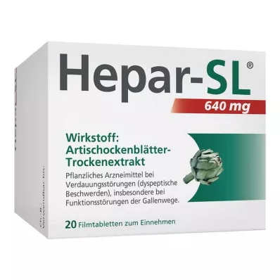 HEPAR-SL 640 mg filmovertrukne tabletter, 20 stk