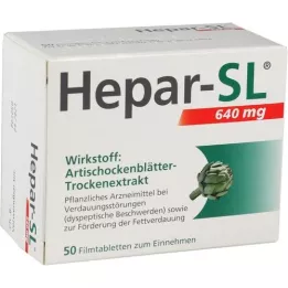 HEPAR-SL 640 mg filmovertrukne tabletter, 50 stk