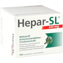 HEPAR-SL 640 mg filmovertrukne tabletter, 100 stk