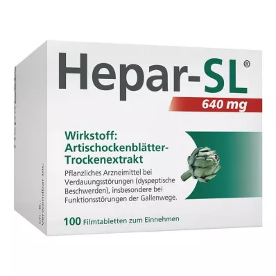 HEPAR-SL 640 mg filmovertrukne tabletter, 100 stk