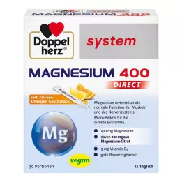 DOPPELHERZ Magnesium 400 DIRECT system Pellets, 30 stk