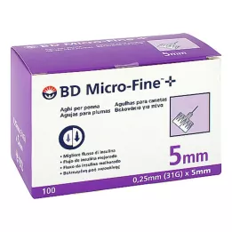 BD MICRO-FINE+ Pennåle 0,25x5 mm, 100 stk