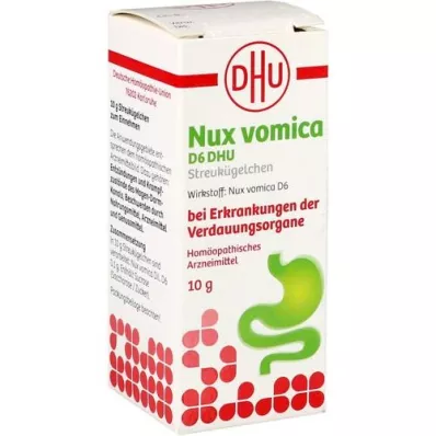 NUX VOMICA D 6 DHU Glob. til sygdomme i fordøjelsessystemet, 10 g