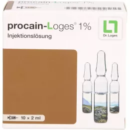 PROCAIN-Loges 1% opløsning til injektionsampuller, 10X2 ml